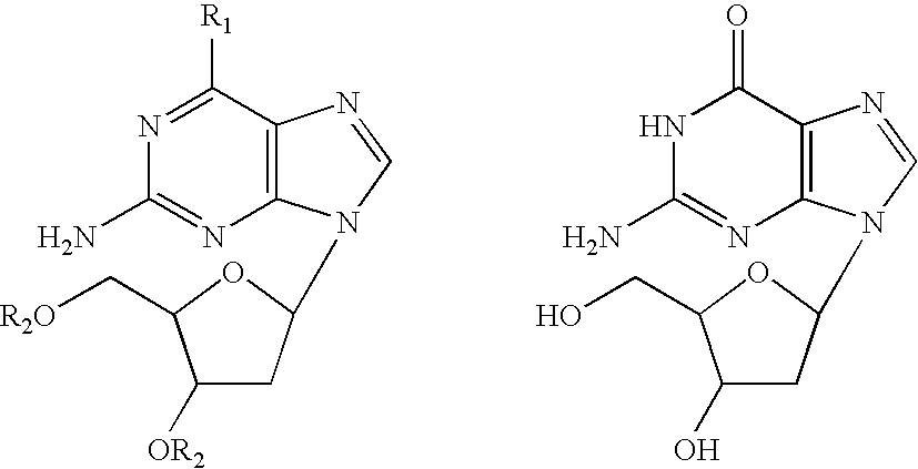 Enhancing the efficacy of reverse transcriptase and dna polymerase inhibitors (nucleoside analogs) using pnp inhibitors and/or 2'-deoxyguanosine and/or prodrug thereof