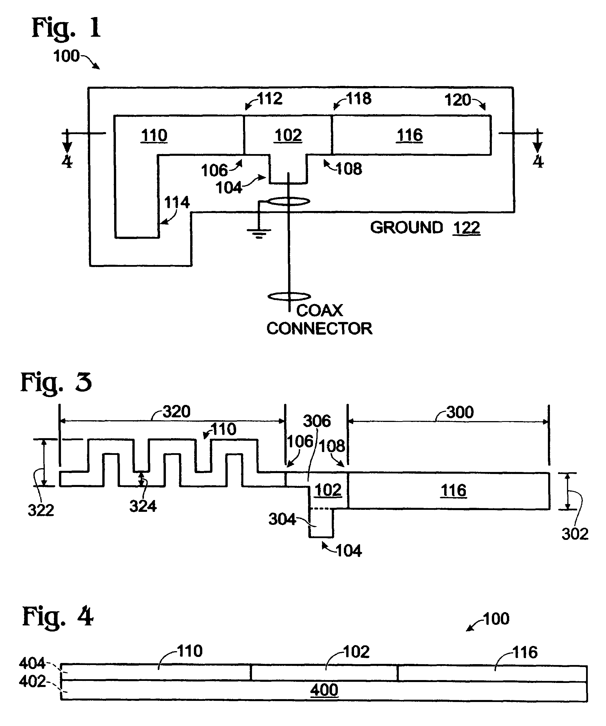 Multiband monopole antenna with independent radiating elements