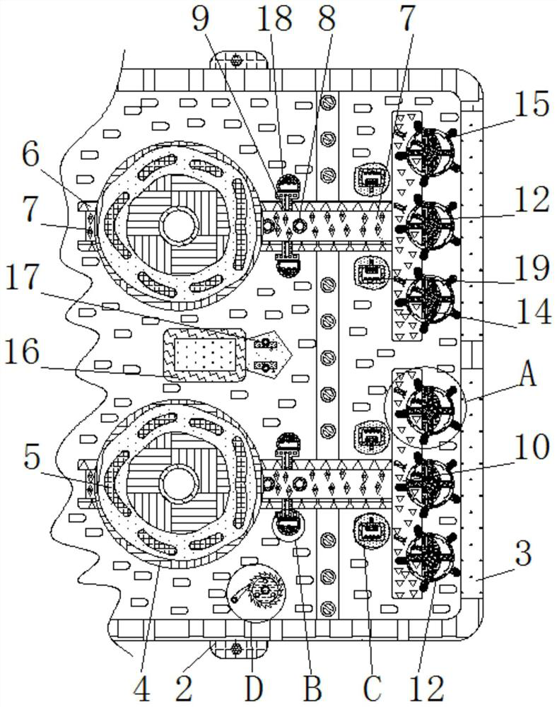 Automatic watering device for urban road greening flower planting