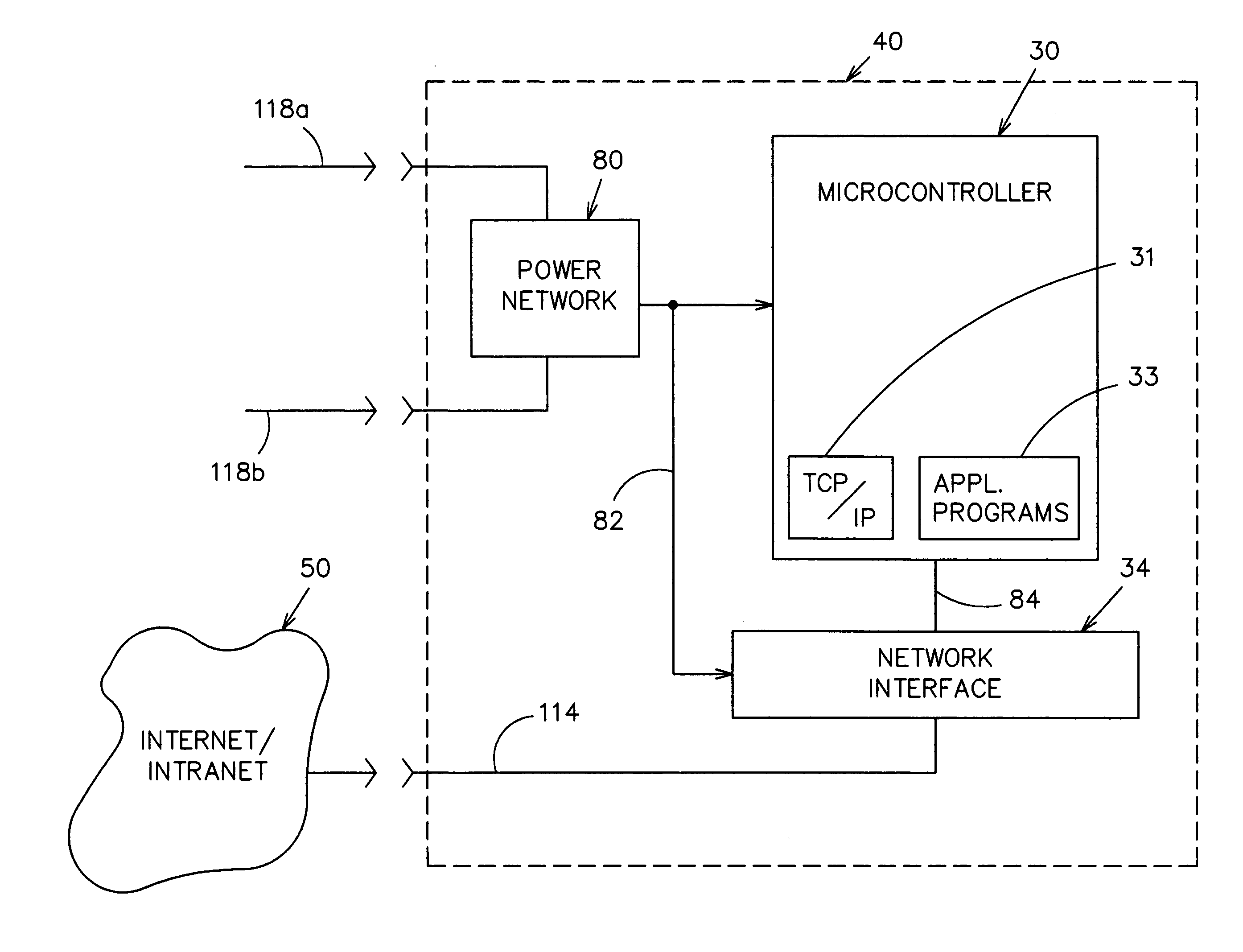 Internet/intranet-connected AC electrical box