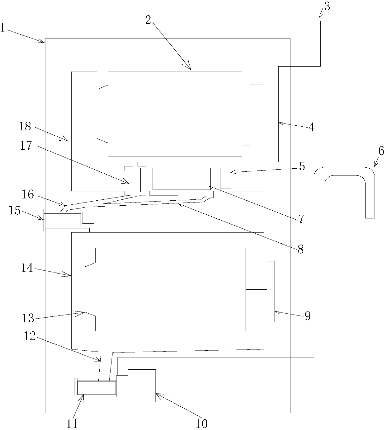 Clothes washing and drying integrated machine