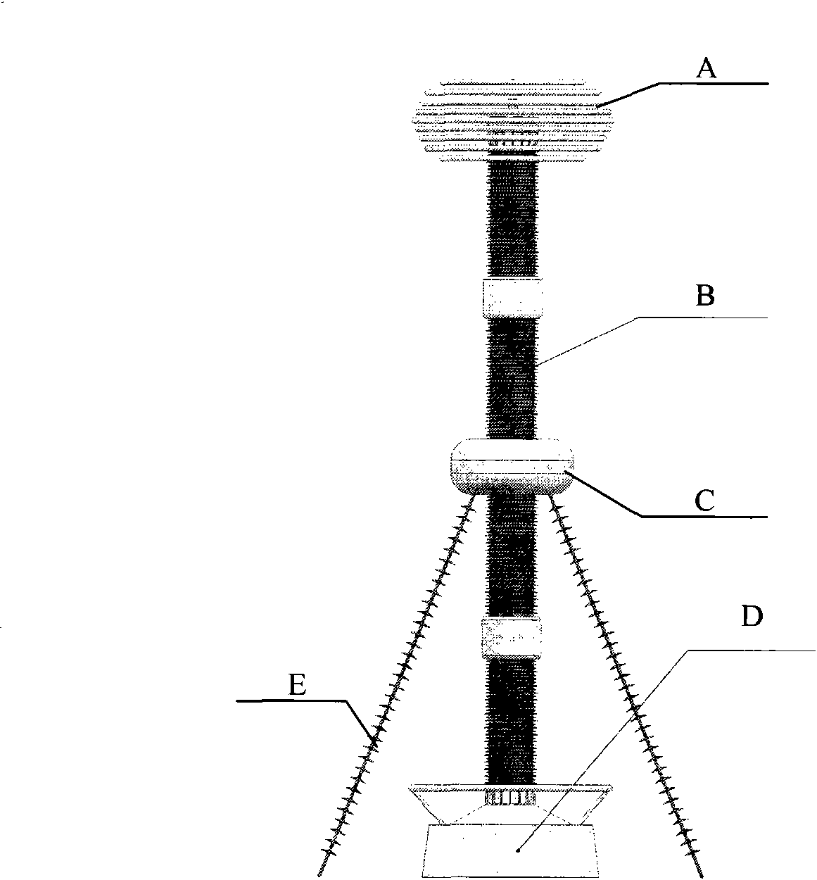 Extra-high-voltage equal potential shielded capacitor voltage transformer