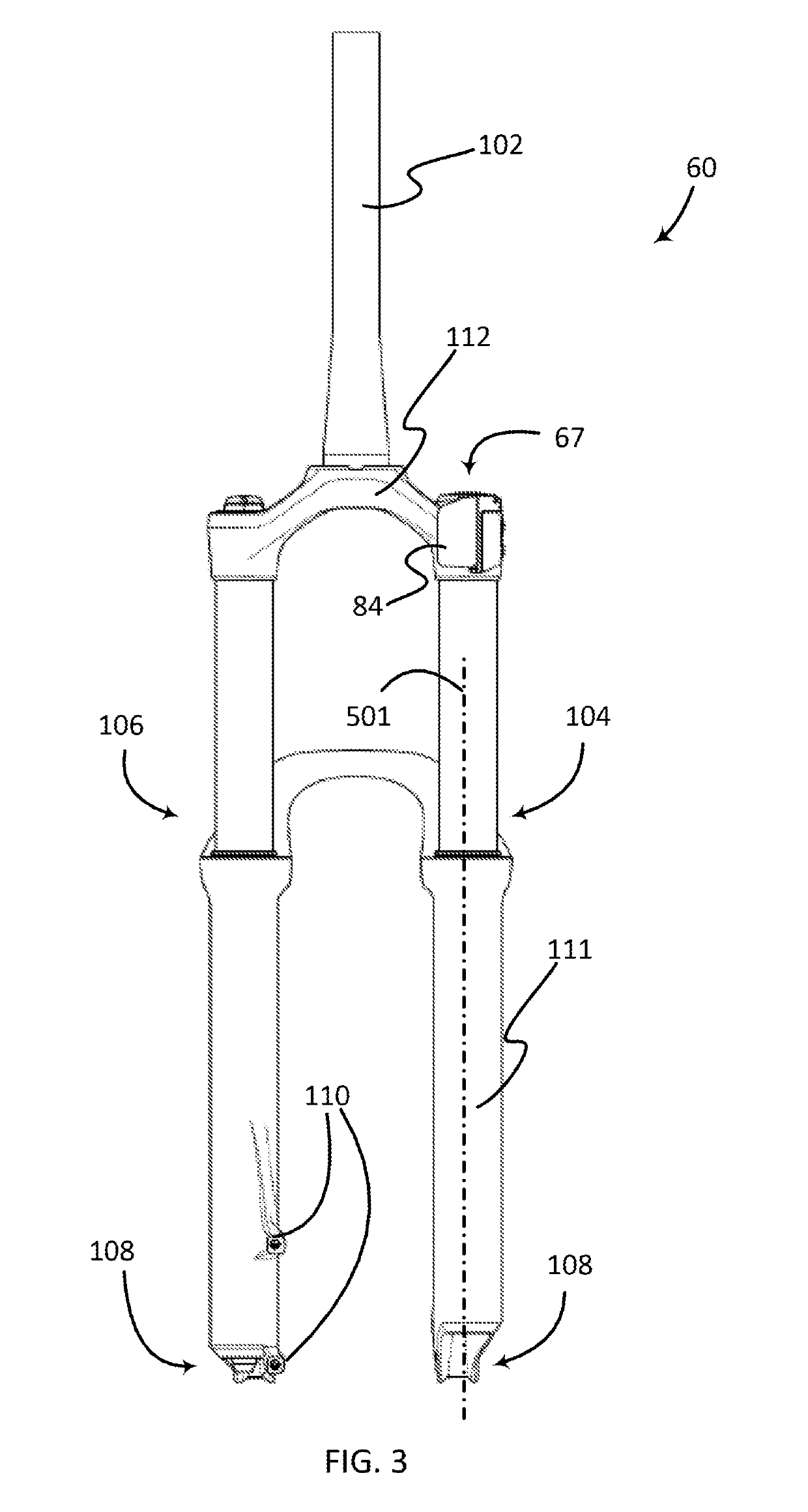 Controllable cycle suspension