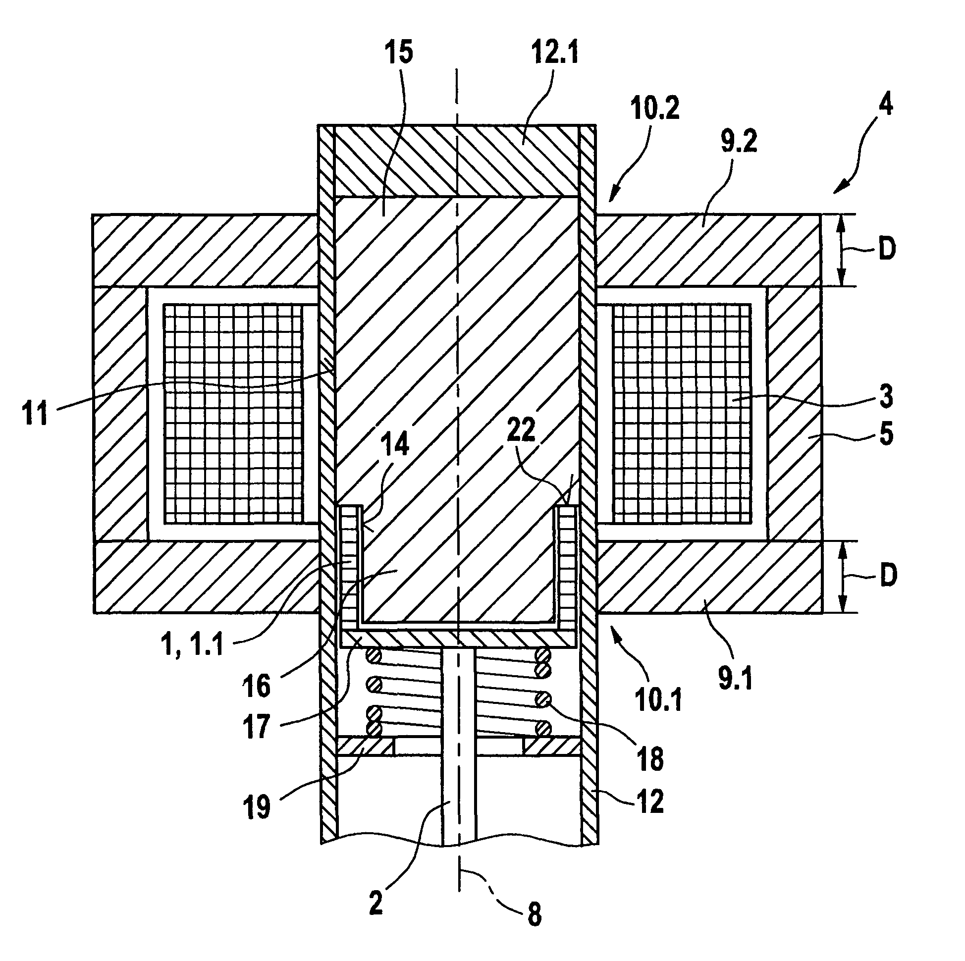 Device having a shape memory element