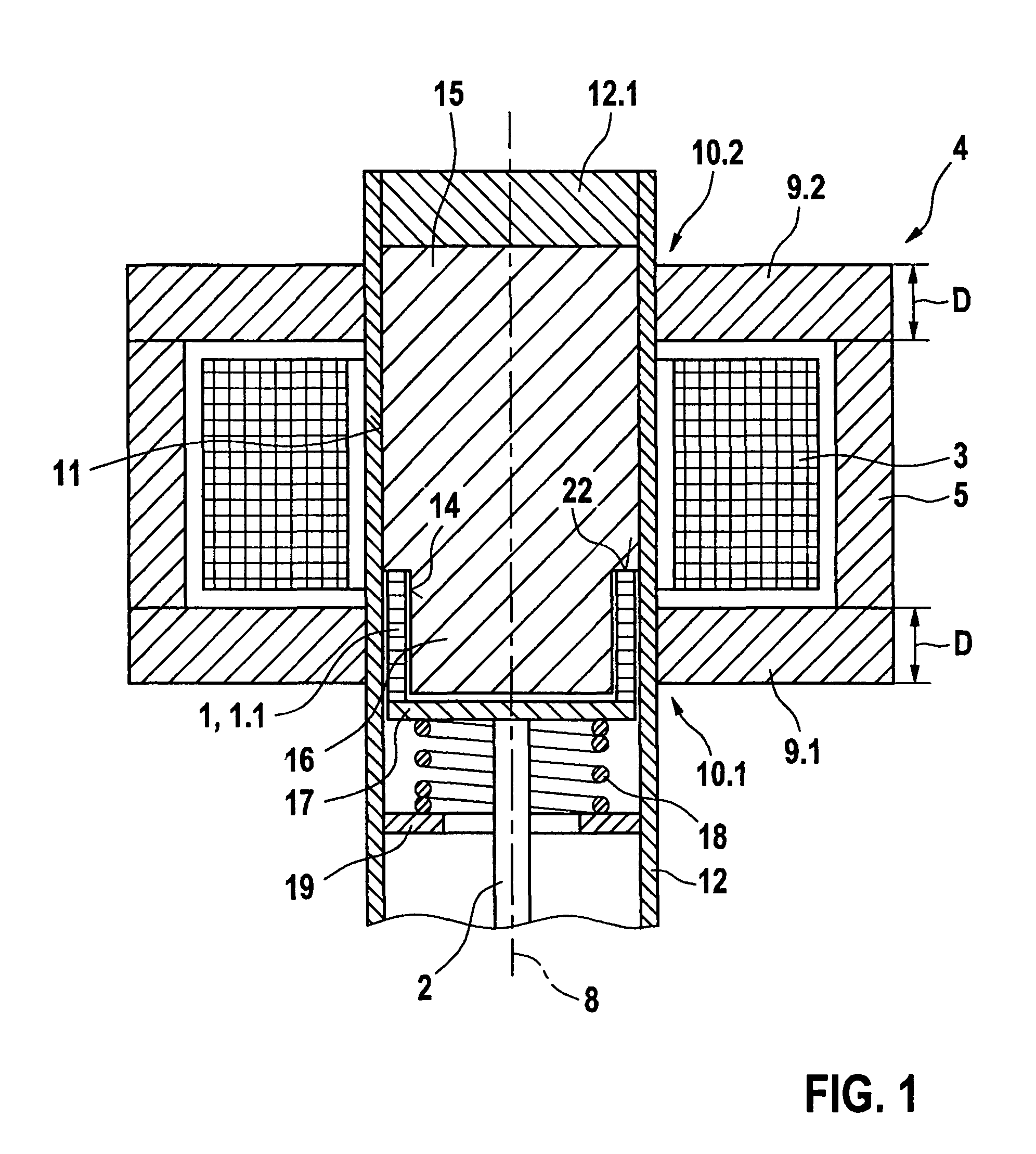 Device having a shape memory element