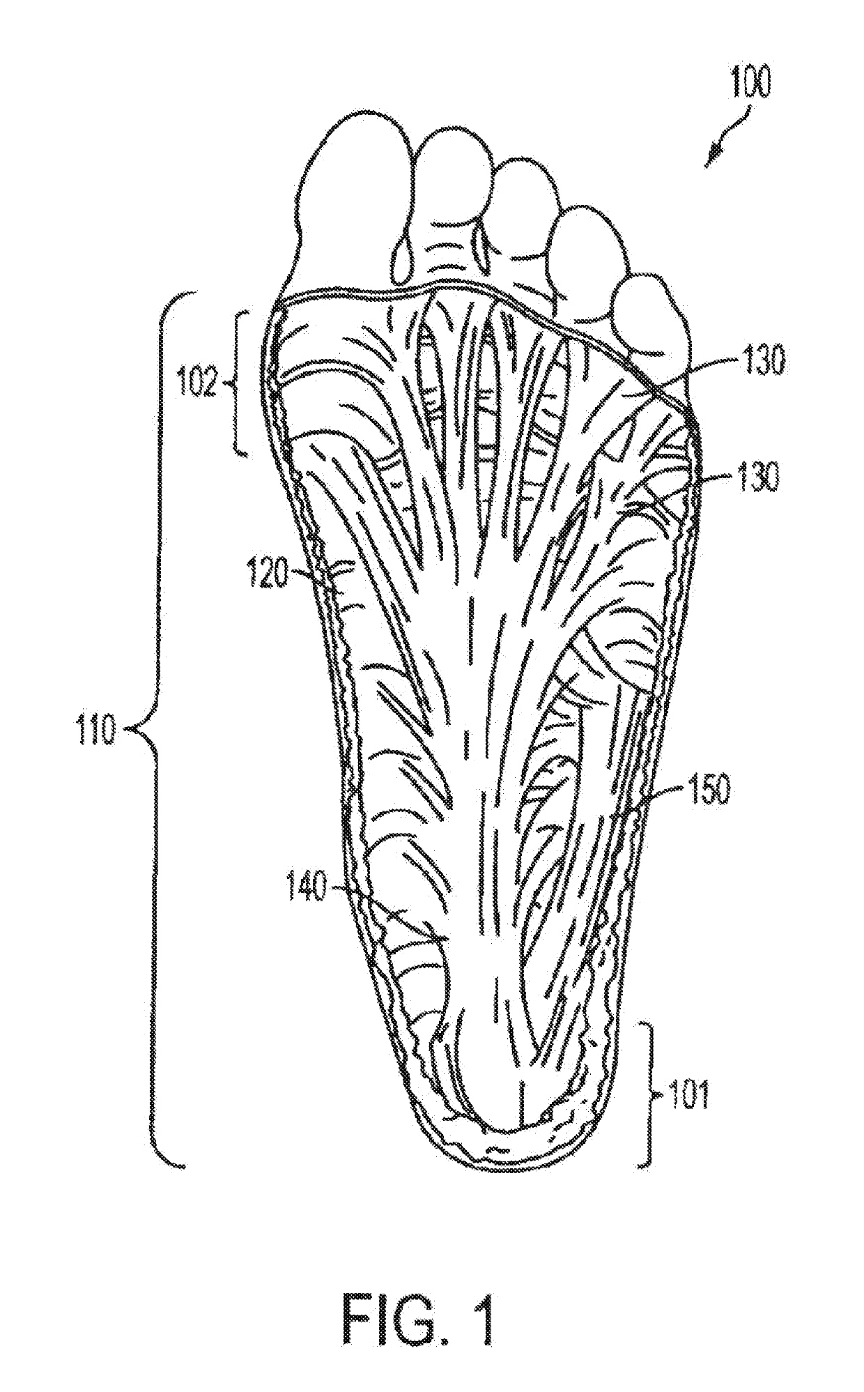 Material Including Elongate Strap Support