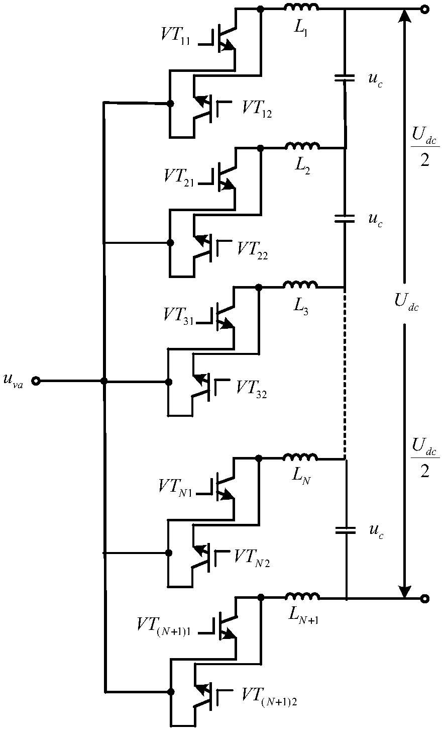 MMC topological structure and control method