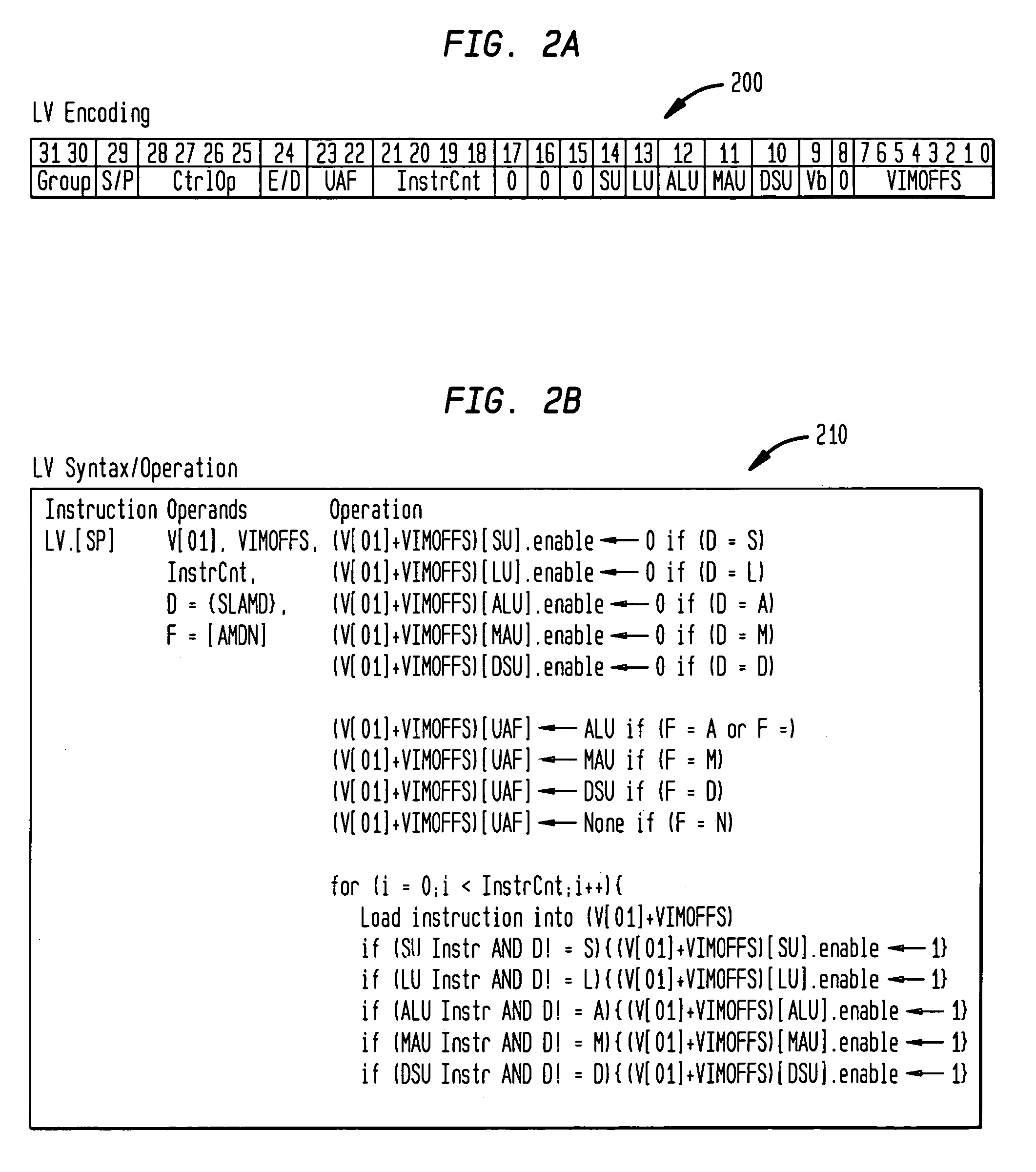 Methods and apparatus for indirect VLIW memory allocation