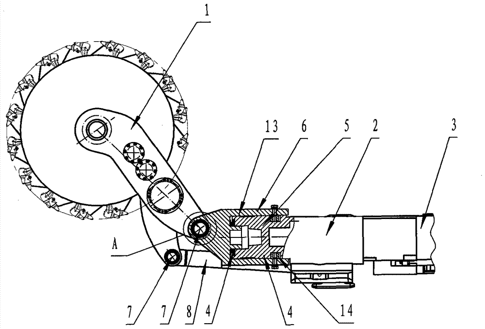 A kind of vibration isolation coal mining machine