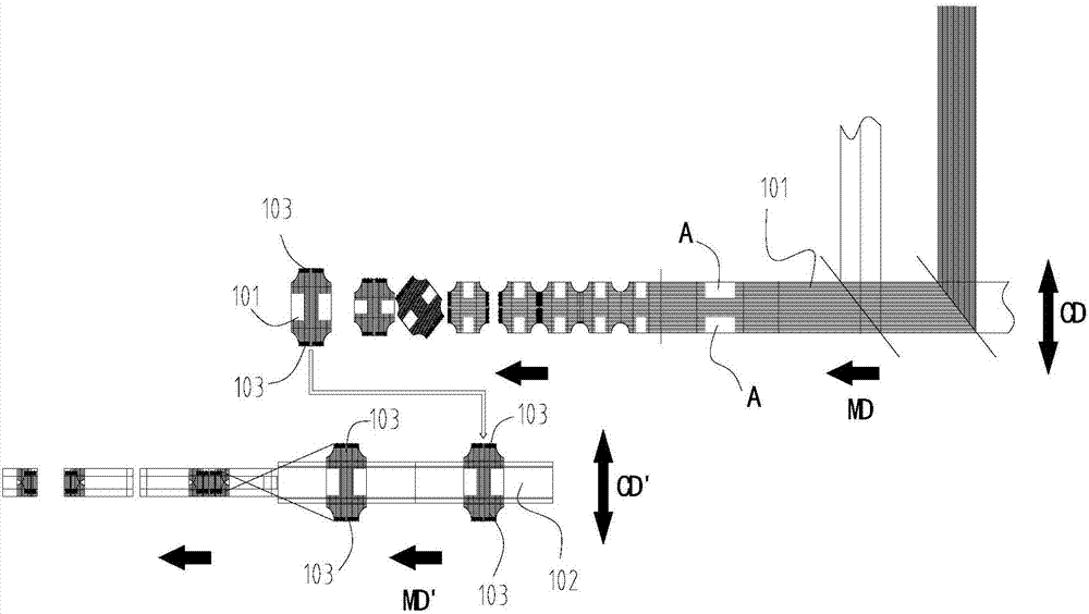 Manufacturing system for wearing product