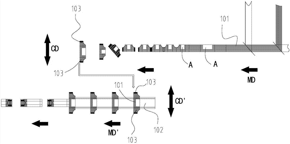 Manufacturing system for wearing product