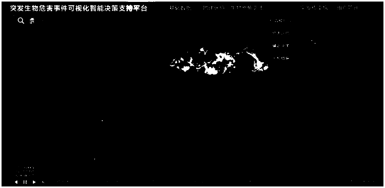 Emergency biohazard event visual intelligent decision-making supporting platform