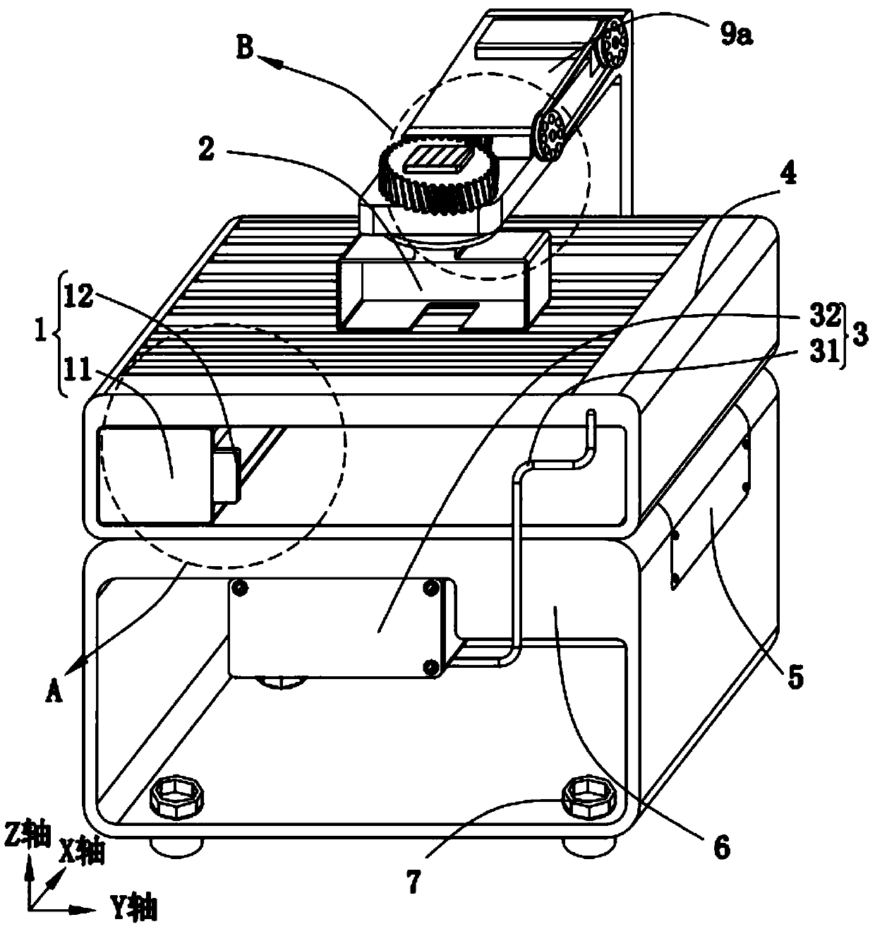 Vertical friction welding equipment