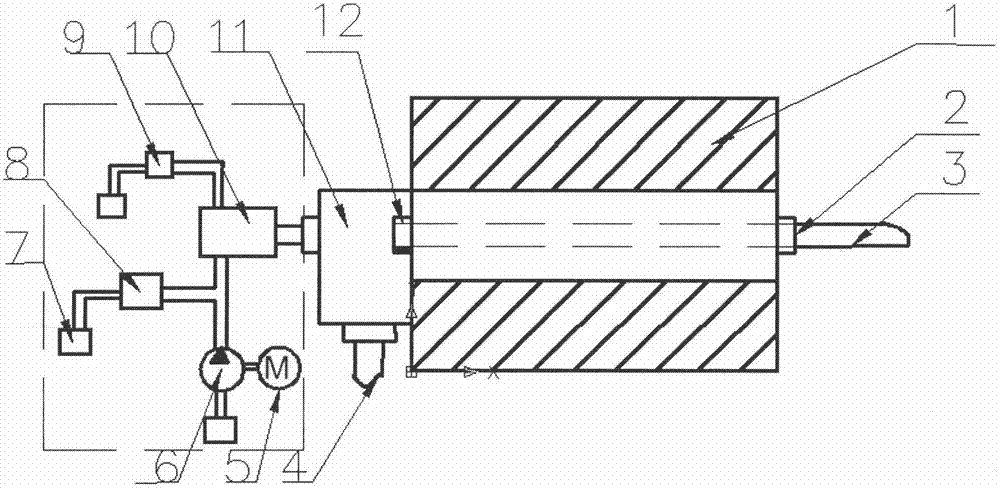 Plastic melt PVT (pressure, volume and temperature) characteristic experimental device