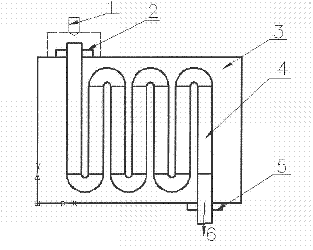 Plastic melt PVT (pressure, volume and temperature) characteristic experimental device