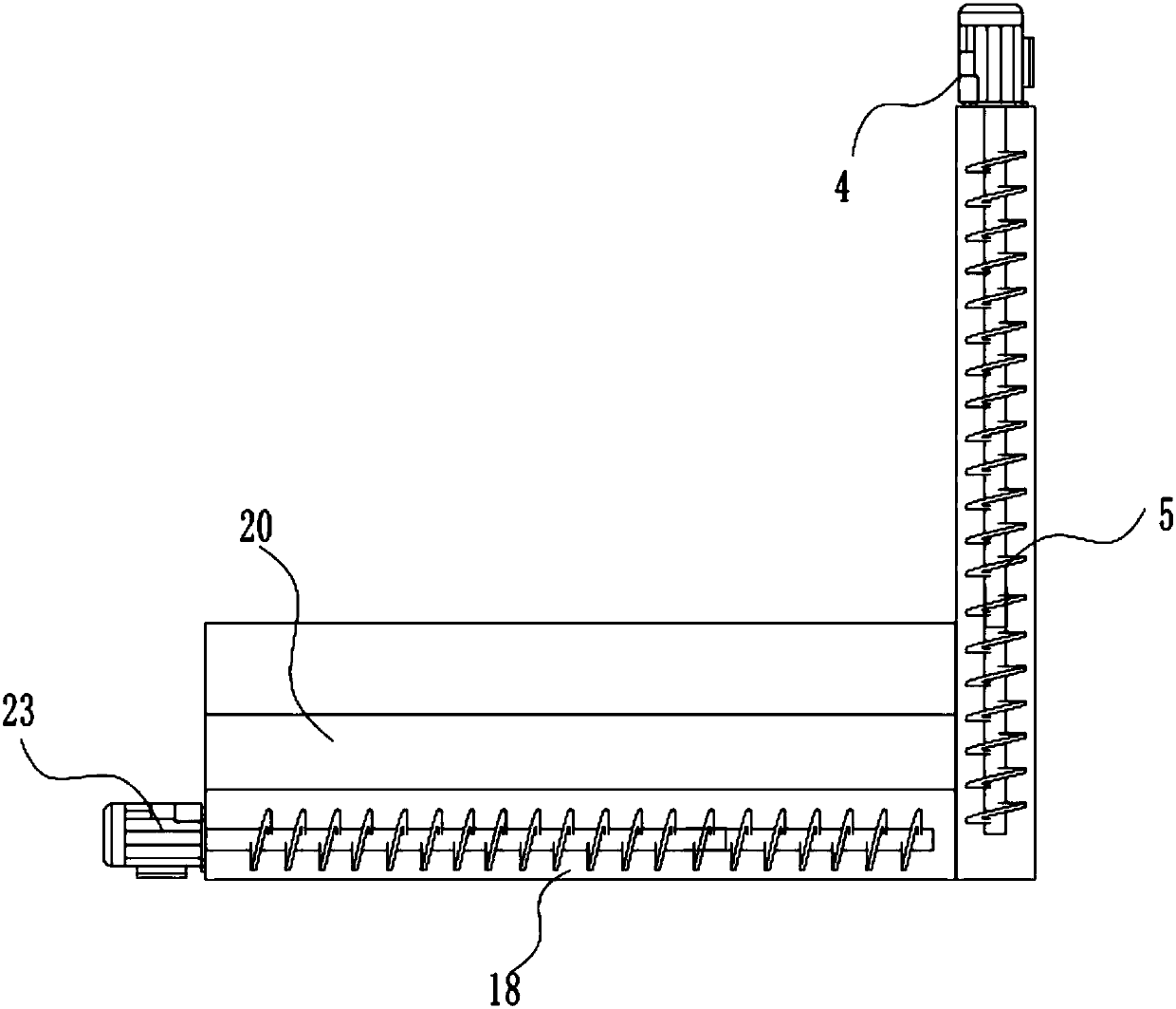 Flax separation cleaning device