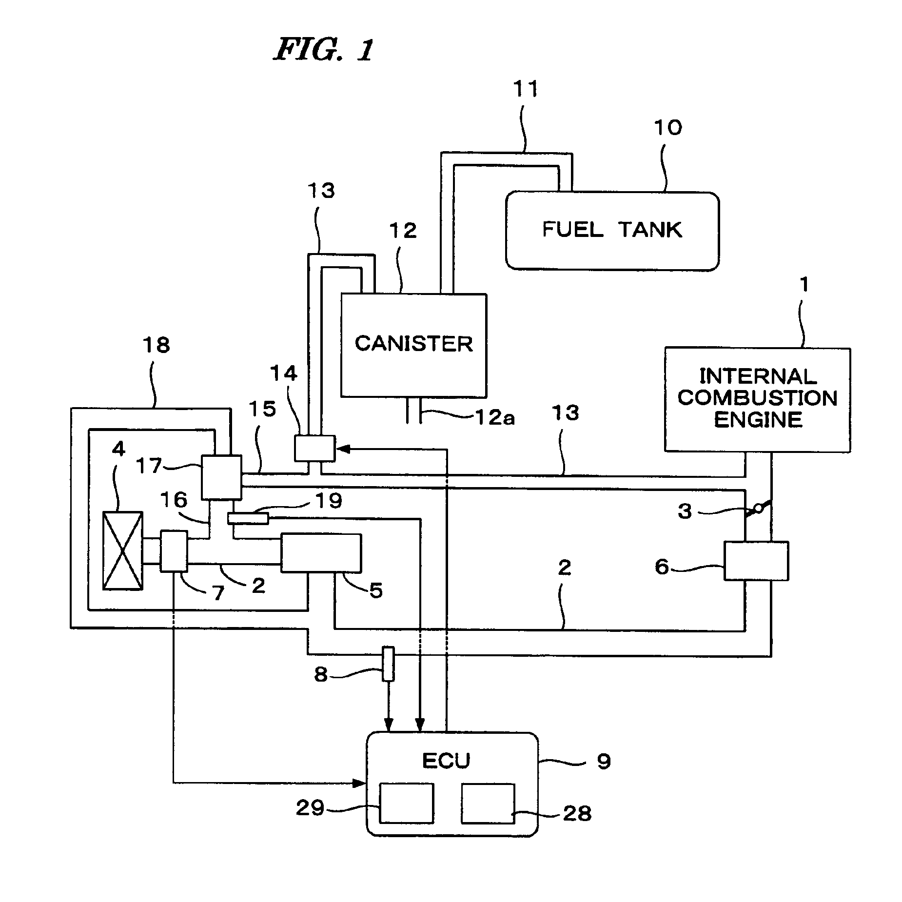 Evaporative fuel processing system