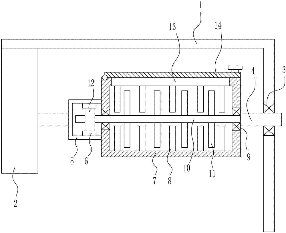 Overturning demagnetization device for computer hard disk