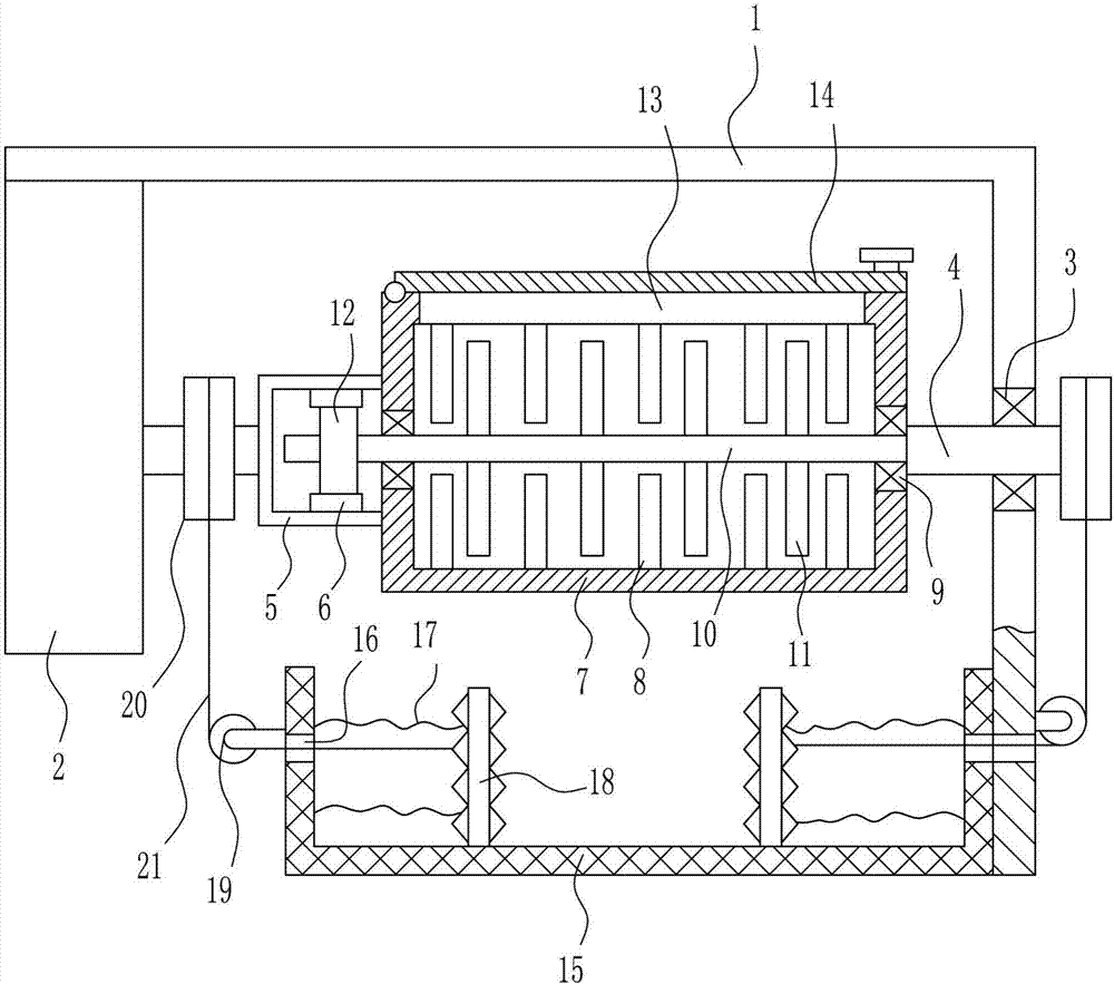 Overturning demagnetization device for computer hard disk