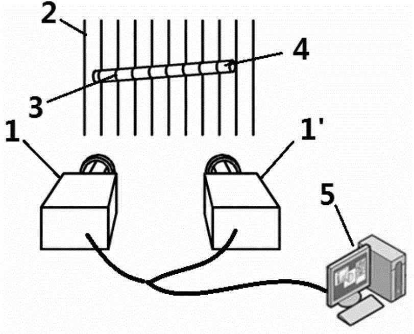 Visual measurement method of high-speed moving object pose based on structured light