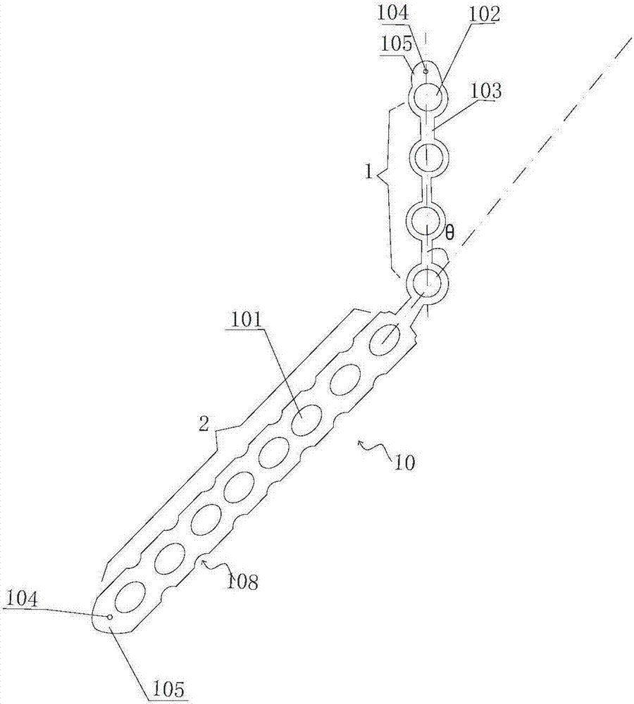 Scapula lateral border dissection locking plate for scapula fracture and application of locking plate