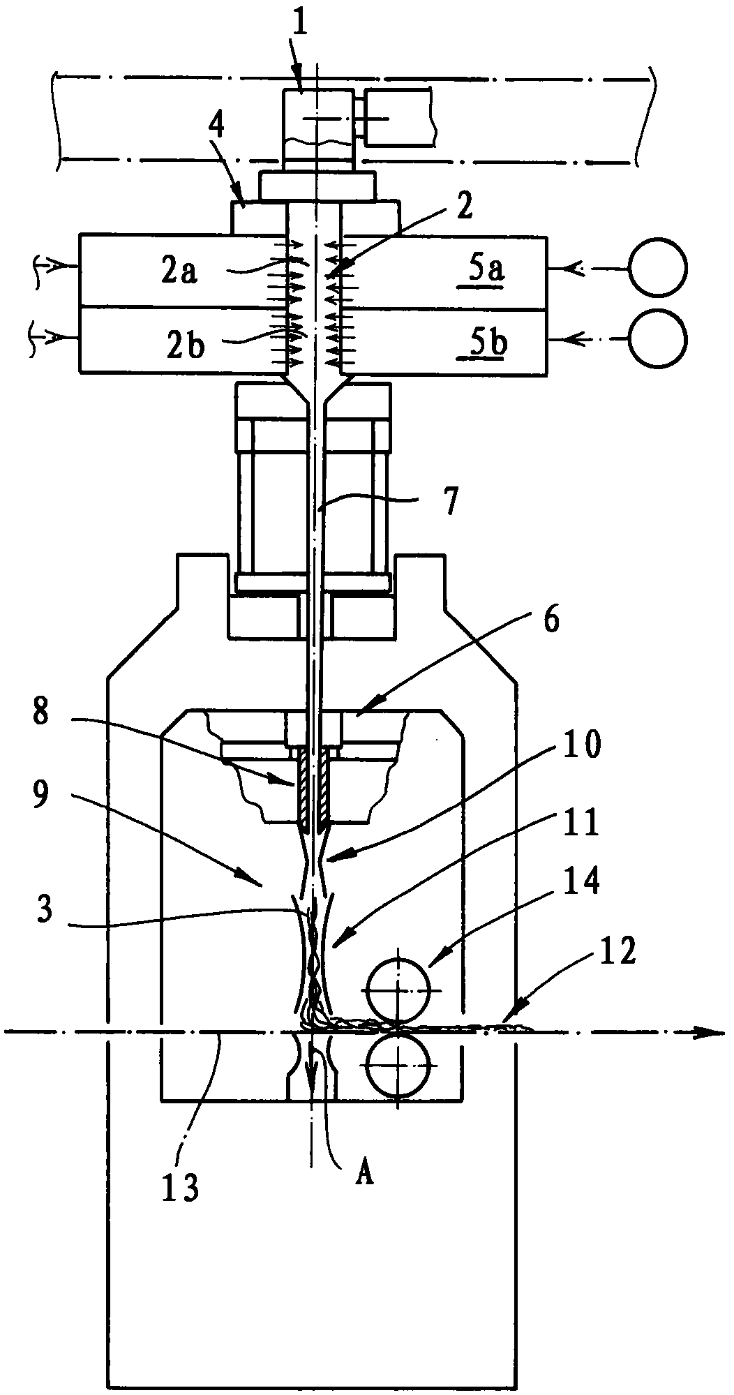 Nonwoven fabric laminate and method and device for manufacturing same