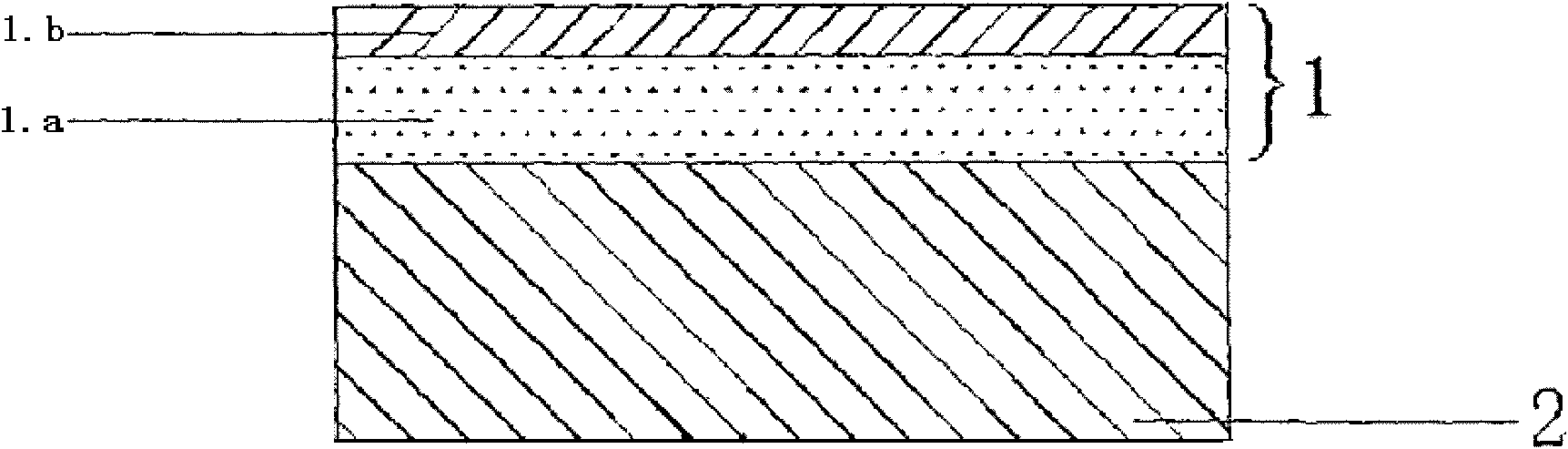 Excessive-plating prevention dual-layer thin film as well as preparation method and application thereof