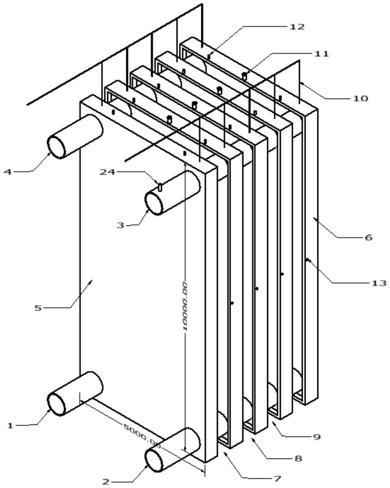 Electric heating plate type reactor and application thereof