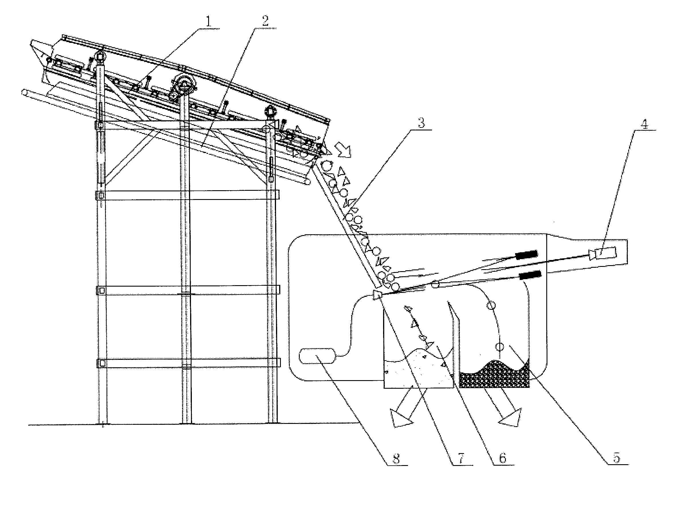 Process and system for dry coal separation by coal gangue removal