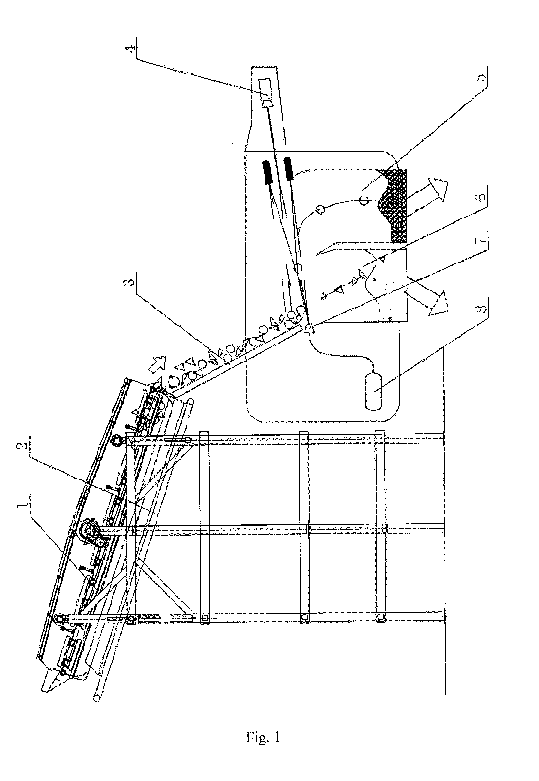 Process and system for dry coal separation by coal gangue removal