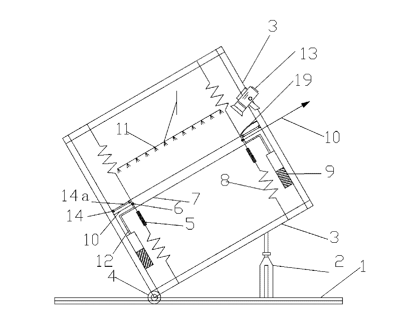 Simulation test device and method for waterway of cable-stayed bridge inhaul cable