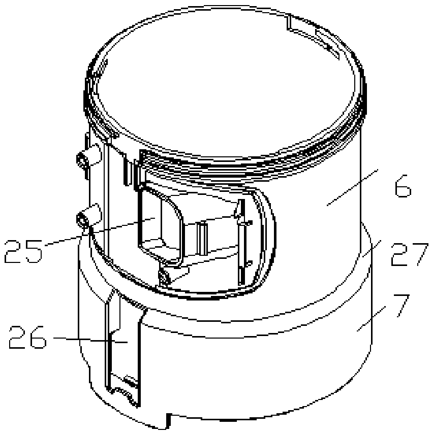 Dust collecting cup assembly module and dust cleaner