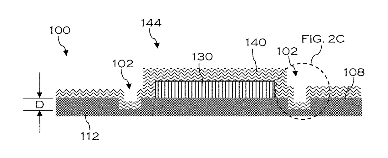 Energy storage device with encapsulation anchoring