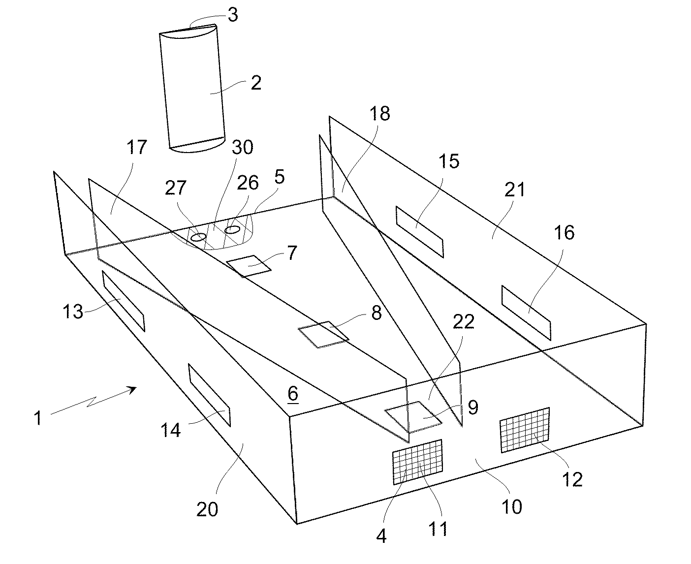 Distributor for use in a method of casting hot metal