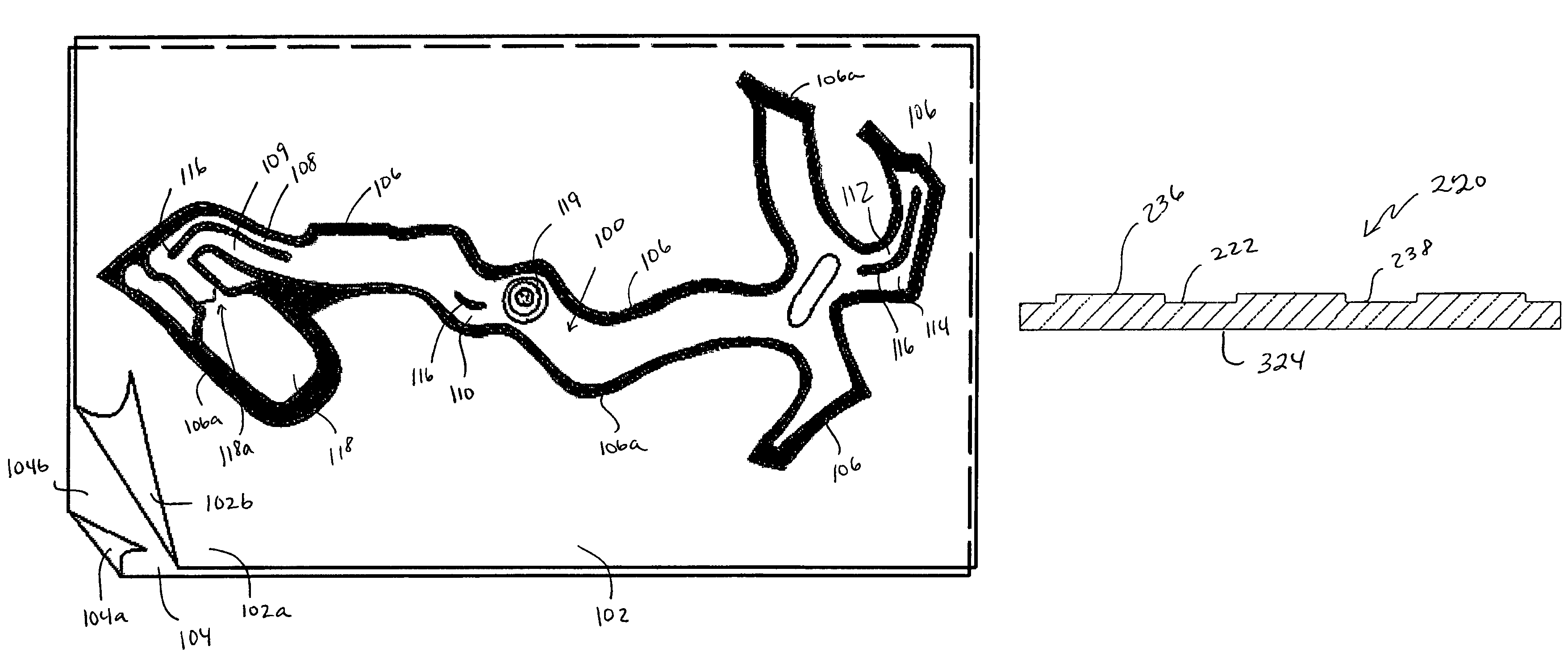 Air passage device for inflatable shoe bladders