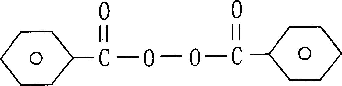 Active free radical starting agent and use thereof