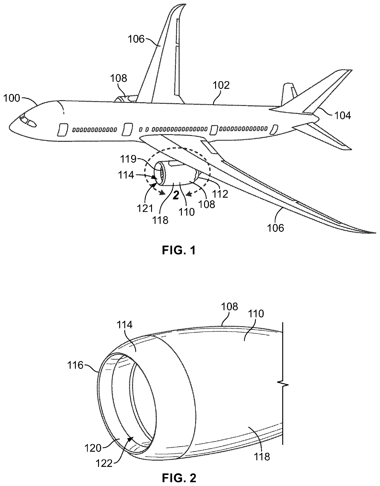 Inner barrel of an engine inlet with laser-machined acoustic perforations