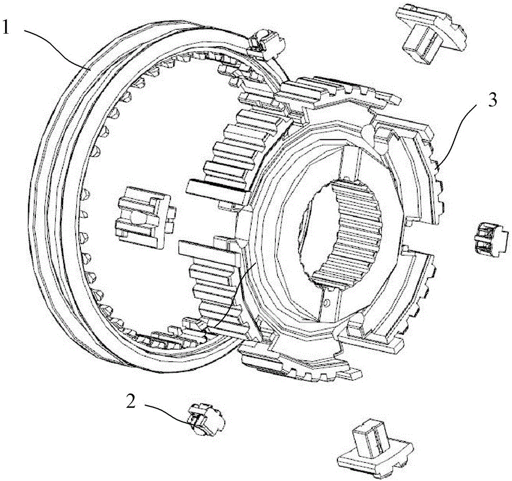 Off-gear preventing self-lock pin for synchronizer of manual transmission