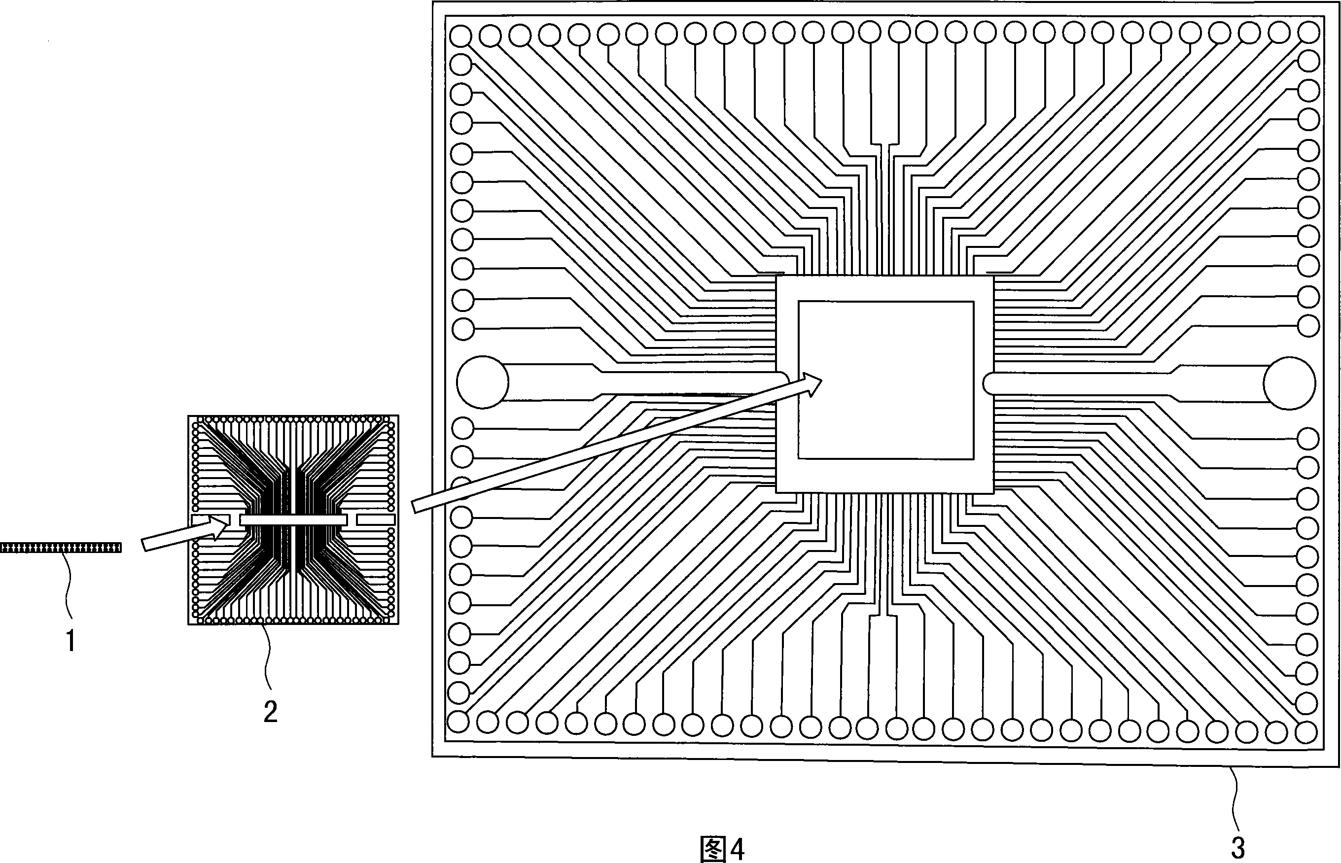 Method and subassembly for testing two-sided chip photoelectric performance