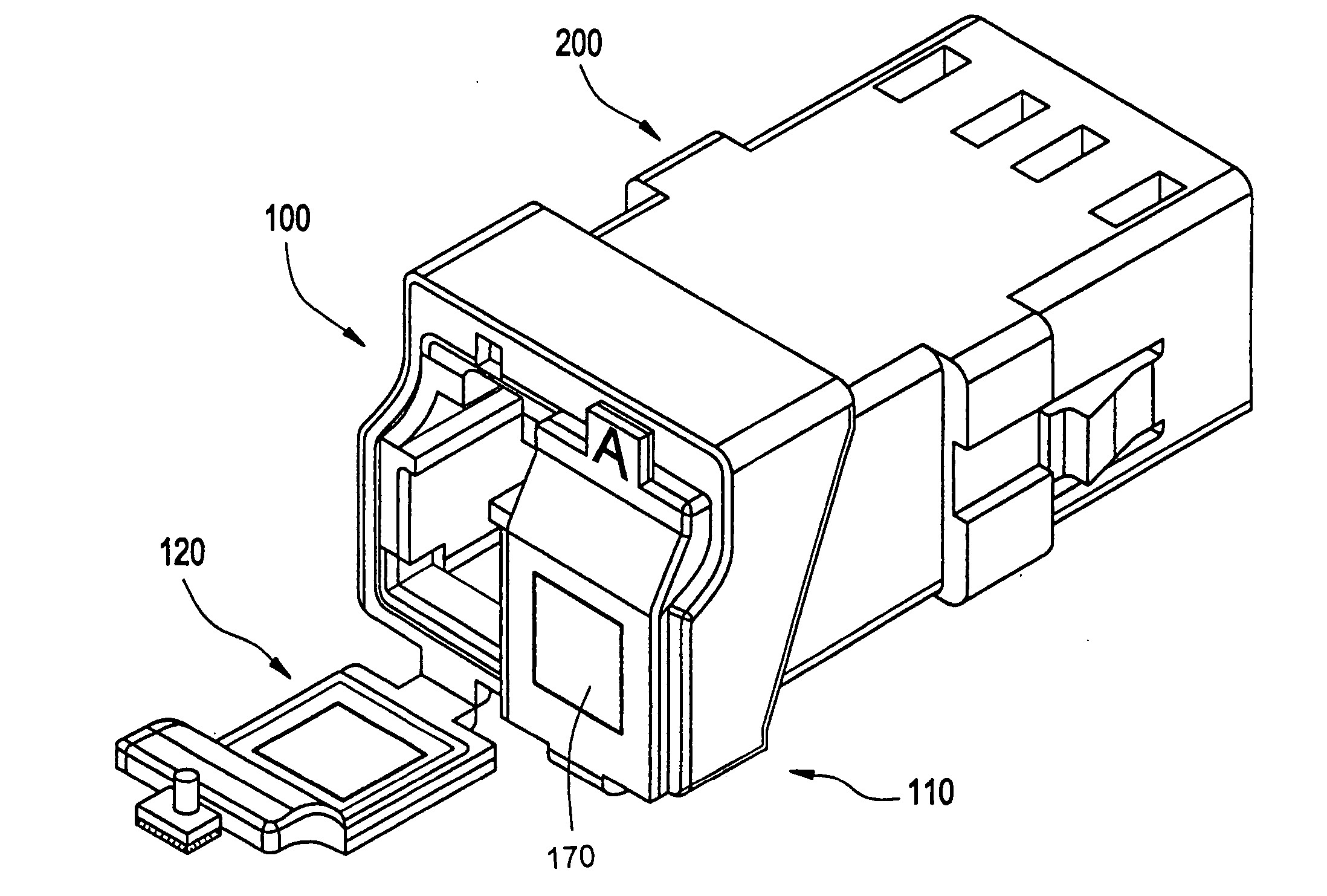 Dust shutter for an optical adapter