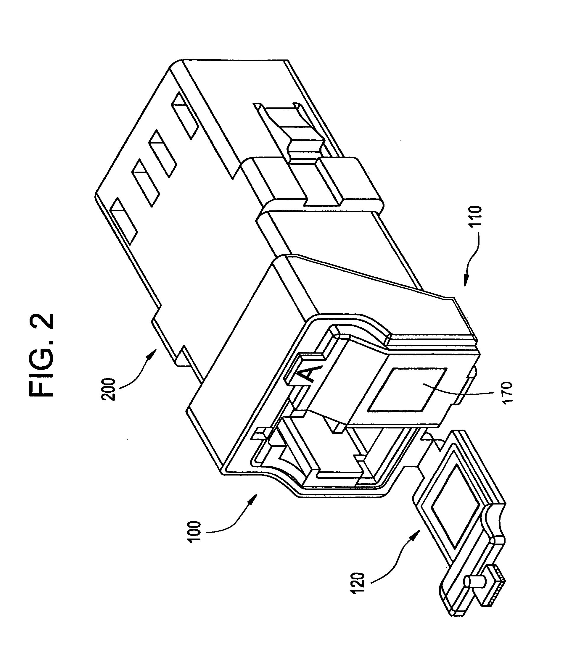 Dust shutter for an optical adapter