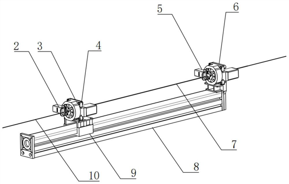 Interventional operation catheter guide wire driving mechanism