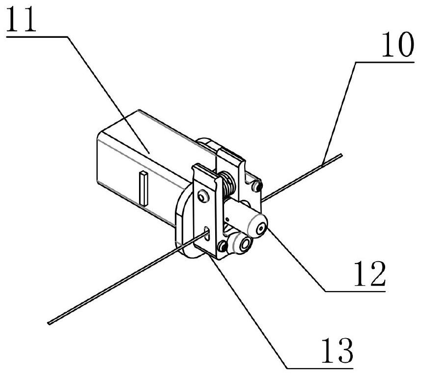 Interventional operation catheter guide wire driving mechanism