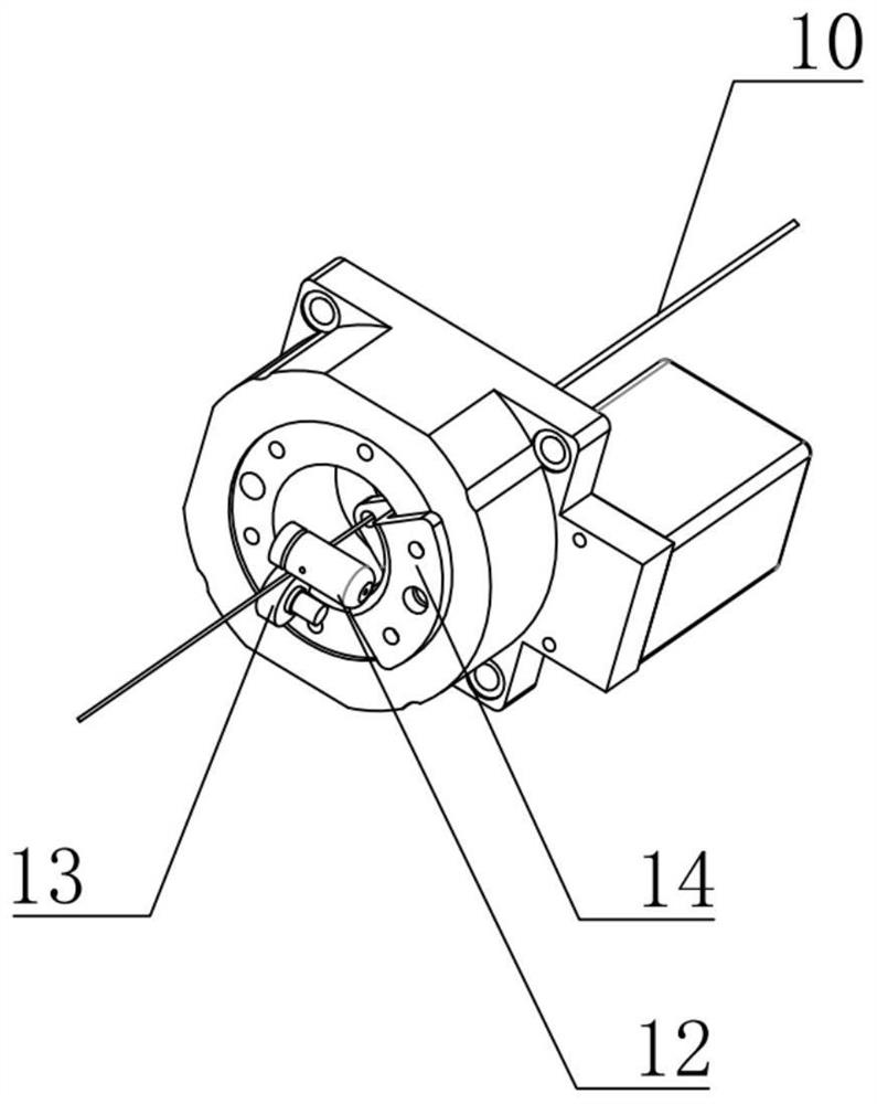 Interventional operation catheter guide wire driving mechanism