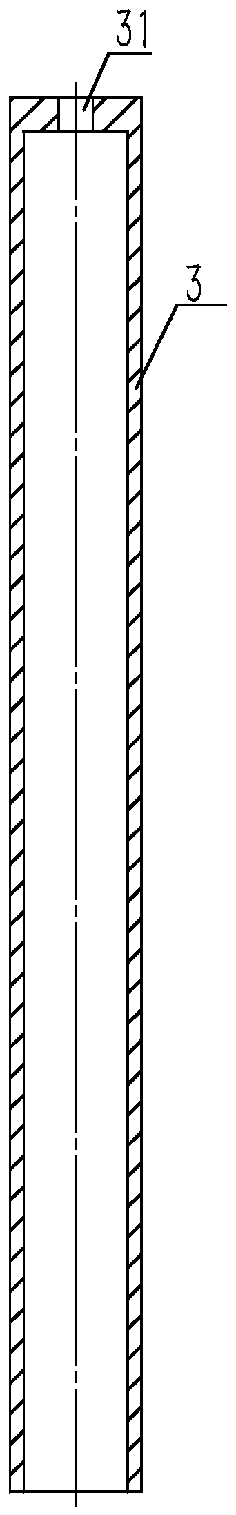 Hydraulic cylinder type telescopic oil pipe