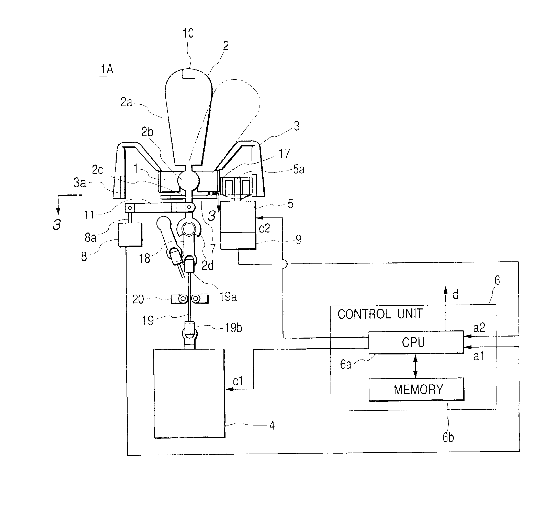 Force feedback functioning manual input device and onboard instrument control system having it