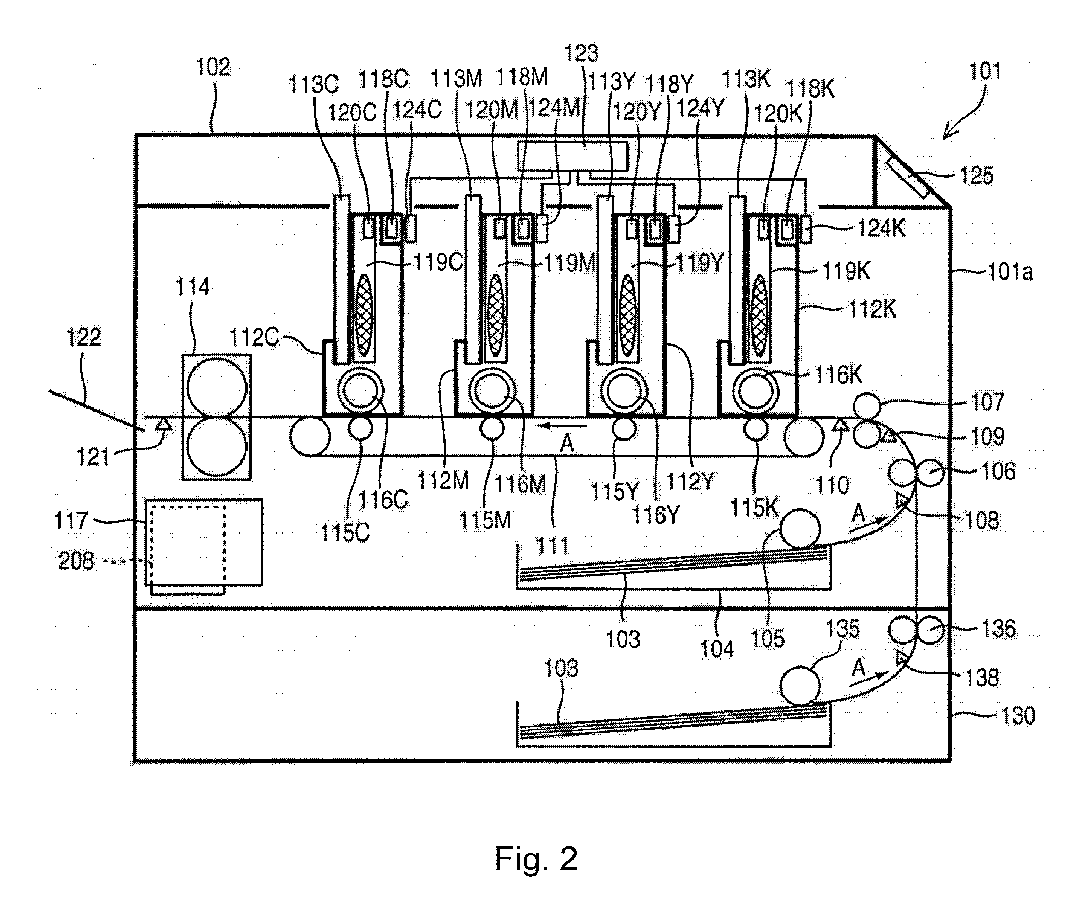 Image forming device and failure control system for the same