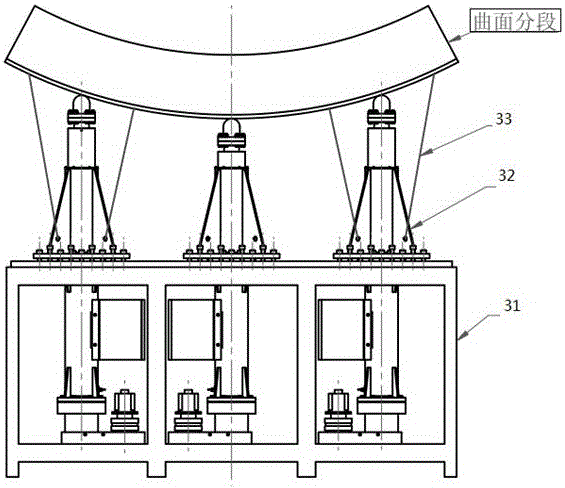 Numerical control shape-regulating jig frame