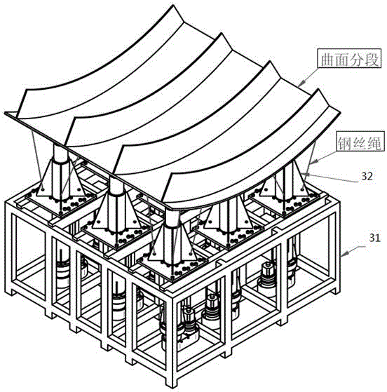 Numerical control shape-regulating jig frame