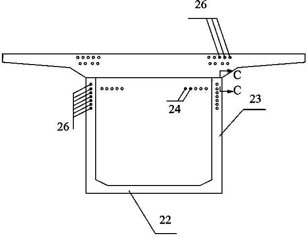 Combined box girder sea-crossing bridge and construction method thereof